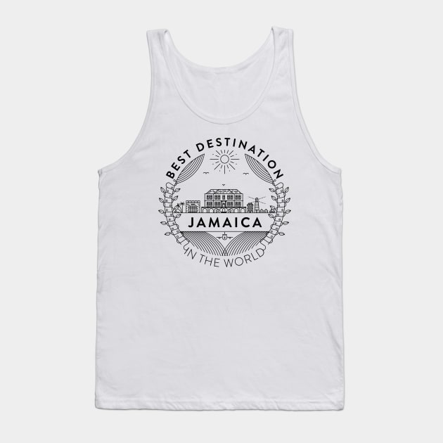 Jamaica Minimal Badge Design Tank Top by kursatunsal